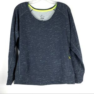 Nike Gym Neon Black Fleck lightweight Fleece